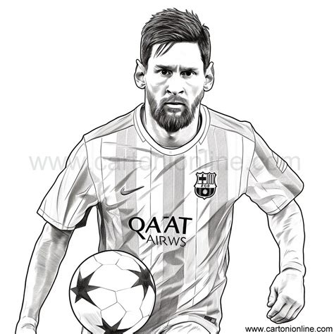Dibujo De Lionel Messi Para Colorear