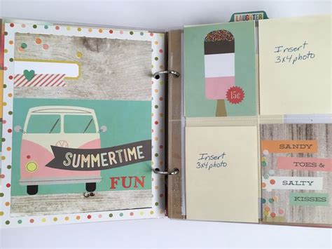 Summer Scrapbook Album Mini Album Mini Scrapbook Summer Etsy