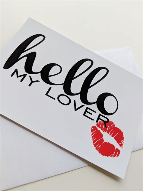 Romantic Card Hello My Lover Valentine Card For Lover Define Design 11