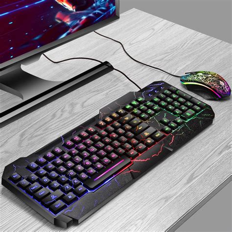 D620 Mechanical Feeling Gaming Keyboard And Mouse Combo Rainbow Gaming