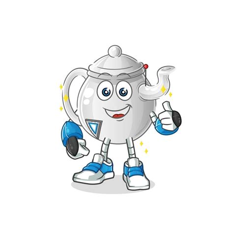Teapot Cartoon Character Cartoon Mascot Vector Illustration 7912878