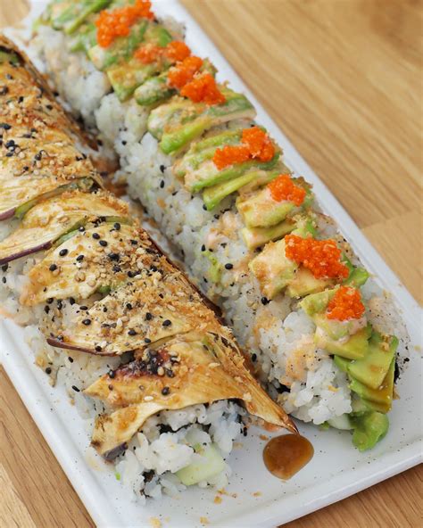 Vegan Sushi 102 Vegan Dragon Roll And Vegan Caterpillar