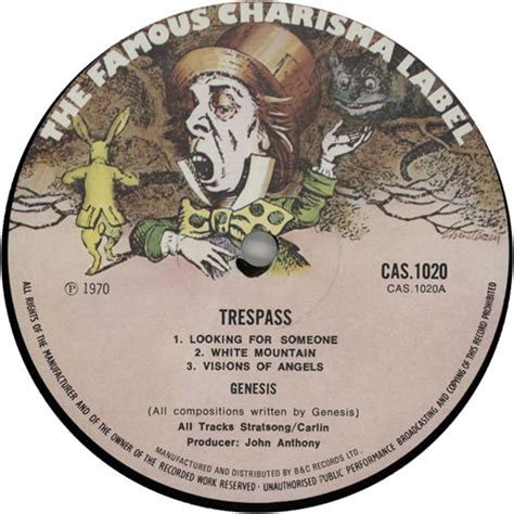 Genesis Trespass 2nd Textured Uk Vinyl Lp Album Lp Record 640367