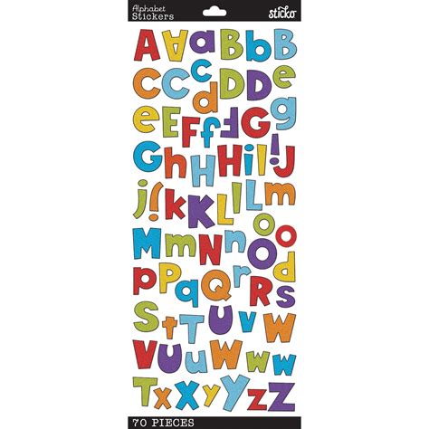 Sticko Alphabet Stickers Party Time Abc Michaels
