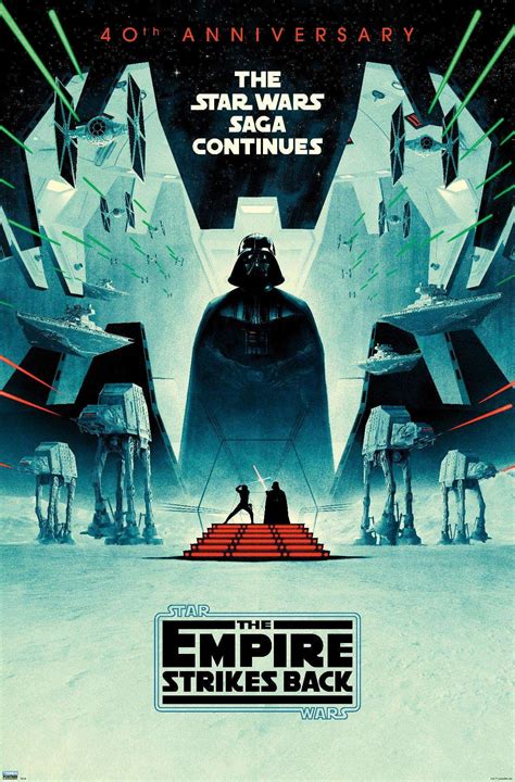Star Wars The Empire Strikes Back 40th Anniversary Poster Walmart