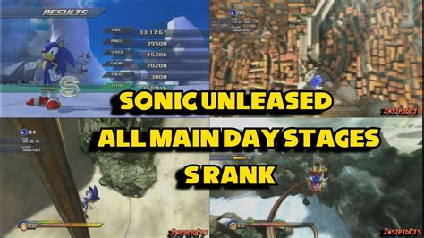 Sonic Unleashed All Main Day Stagesacts S Rank Youtube
