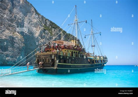 Pirate Ship Shipwreck Beach On High Resolution Stock Photography And