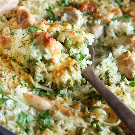 Line casserole with aluminum foil. Best Cheesy Baked Chicken and Rice Recipe - Delish.com