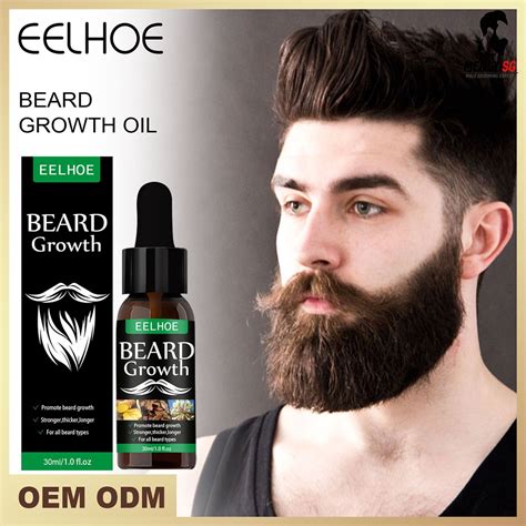 Beard Growth Oil For Thicker Beard Mens Hair Growth Vitamin 30ml All Beard Types Menlysg