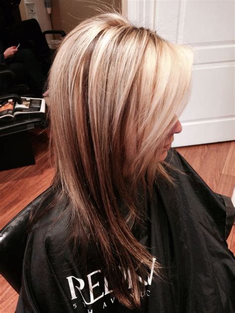 She says it very easy to do and she can do it in one trip to the salon. Blonde highlights and lowlights with dark underneath ...