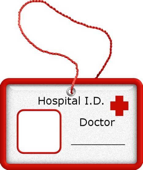 Doctor Id Badge Hospital Doctor Nurse Crafts Diy Doctor