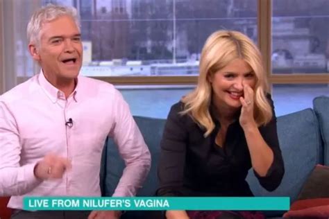 Phillip Schofield And Holly Willoughby In Fits Of Giggles Over Live Demonstration Of Saucy