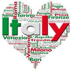 Italy, if portugal could vote you would get mine for sure. I Love Italy stock photo