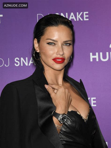Adriana Lima Sexy Flaunts Her Cleavage At The Launch Party For Hublot X