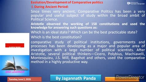 Introduction To Comparative Government And Politicsmeaning Definition