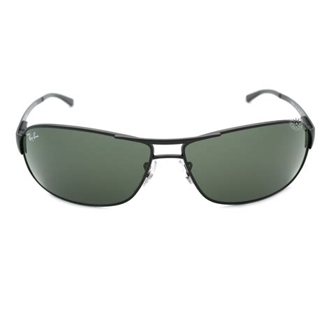 Ray ban , silver on top black. Ray-Ban RB3343 006 Sunglasses Matte Black/Green 60mm | USA