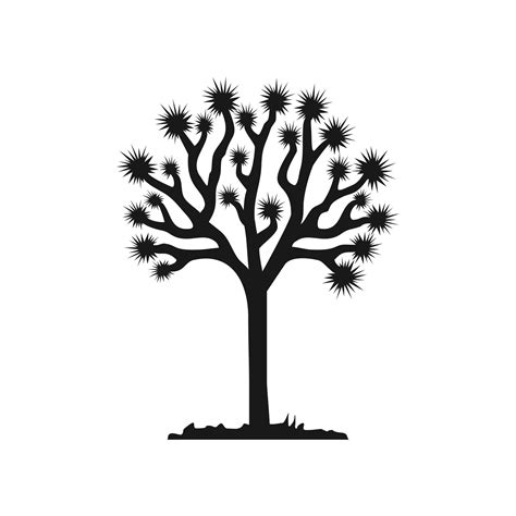 Joshua Tree Vector Isolated On White Background 9015336 Vector Art At