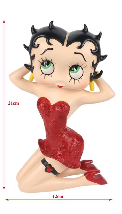 Betty Boop Kneeling Red Dress 21cm