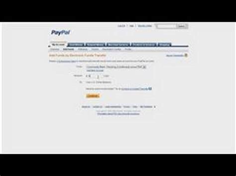 Click on wallet at the top of the page. PayPal Accounts : How to Add Money to a PayPal Account - YouTube
