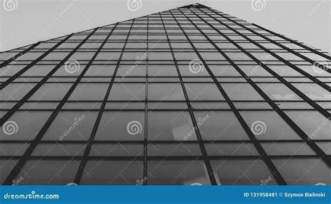 Wall Of An Office Building With Glass Windows Stock Image Image Of