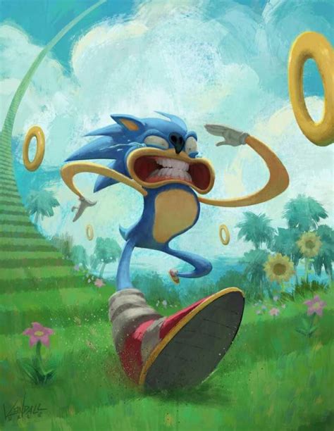 Sonic The Hedgehog First Look Funny Sonic Fan Art Sonic Sonic Funny