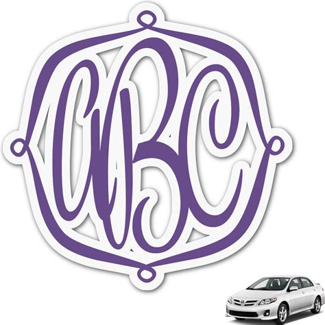 Monogram Car Decal Svg 313 File Include Svg Png Eps Dxf