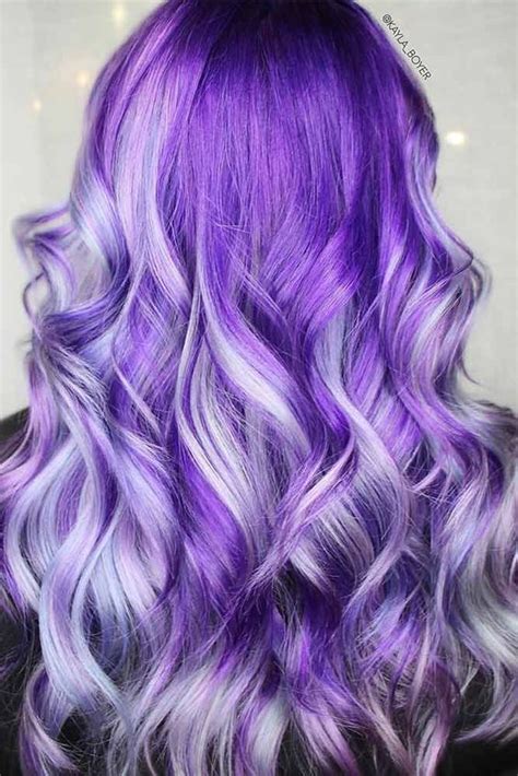 95 Purple Hair Color Highlights Lowlights For Dark