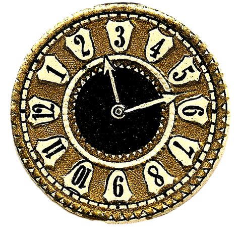Vintage Images - More Cute Clock Faces - Steampunk - The Graphics Fairy
