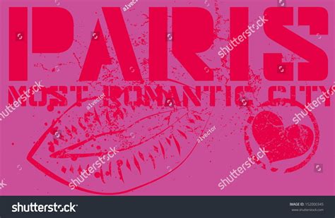 Paris City Slogan Vector Art 152000345 Shutterstock