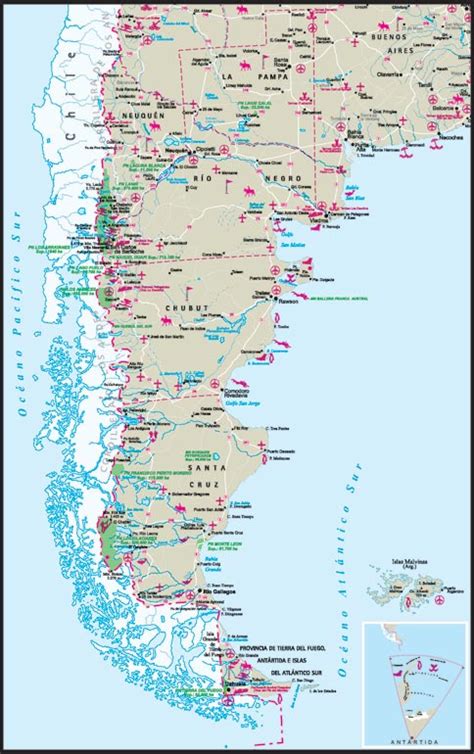 Mapa De La Patagonia Argentina