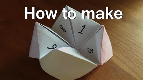 How To Make Fortune Tellers Out Of Paper Fortune Teller Origami Steps Youtube