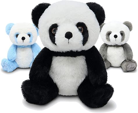 Fluffuns Panda Stuffed Animal Stuffed Panda Bear Plush