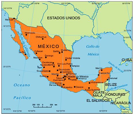 Mapa Do México México Mapa Online