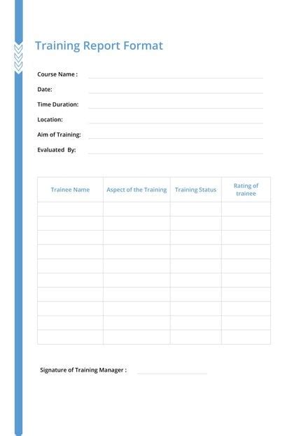 Free Training Report Card Template Download 154 Reports In Psd