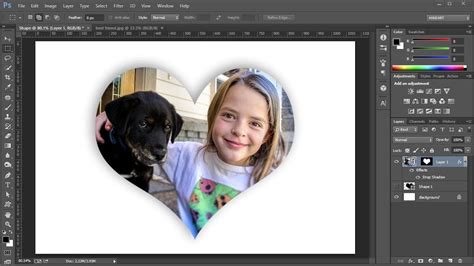 How To Fill A Shape With A Photo In Adobe Photoshop2 Youtube