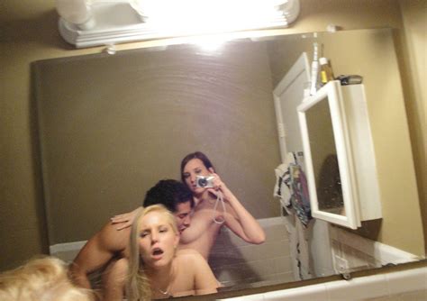 Threesome Selfie Nude