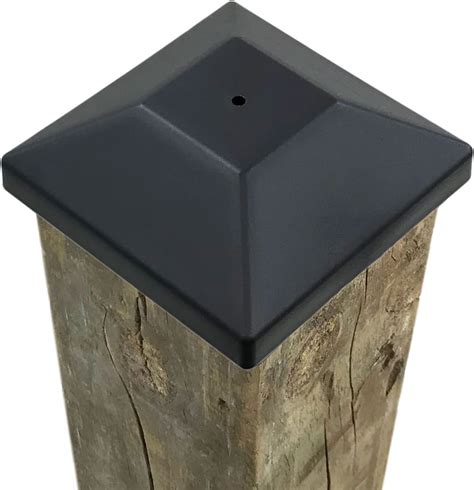 32 Pack 4x4 Wood Fence Post Caps 3 58 Black Decking Caps For