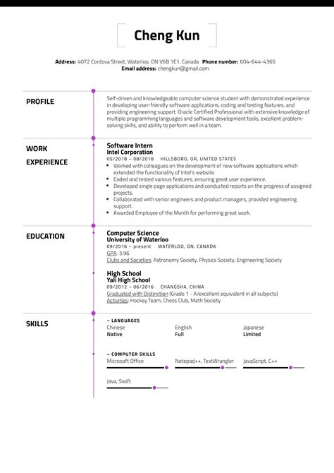 Get inspiration for your resume, use one of our professional templates, and score the job you want. University Student Resume Template | Kickresume