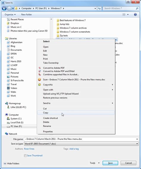 Как открыть диалоговое окно Windows 7
