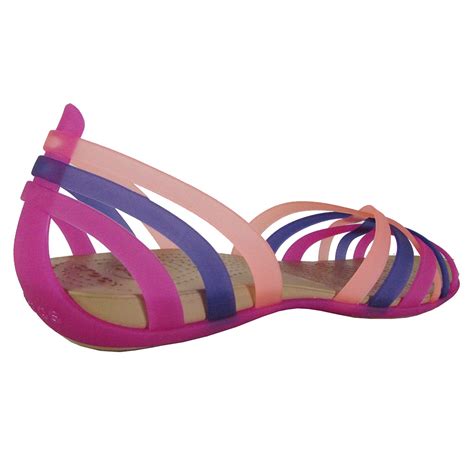 Crocs Womens Huarache Flat Open Toe Sandal Shoes Ebay
