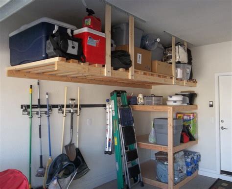 Overhead Garage Ceiling Storage Diy Diy Garage Storage 12 Ideas To