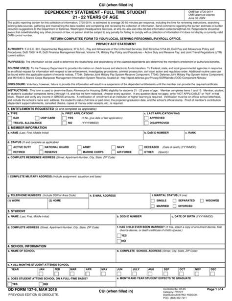 Dd Form 137 6 Fill Out Sign Online And Download Fillable Pdf