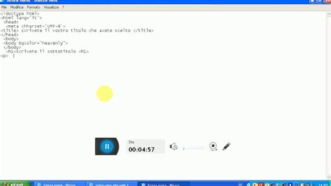 Come Creare Sito Web In Html Con Blocco Note Youtube