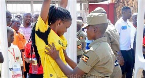 The Truth About The Photos Of Ugandan Police Groping Women At Football Match The Observers