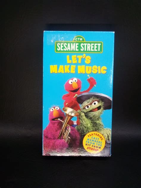 Sesame Street Lets Make Music Vhs 2000 74645171838 Ebay