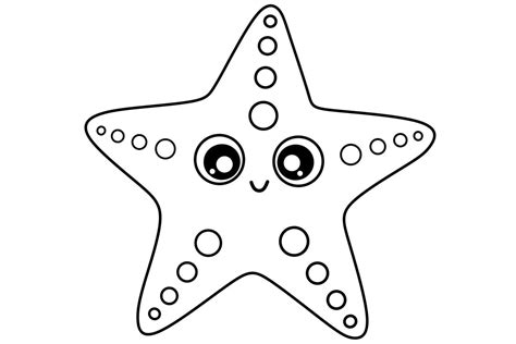 Dibujo De Una Estrella De Mar Para Colorear A Starfish Coloring Page