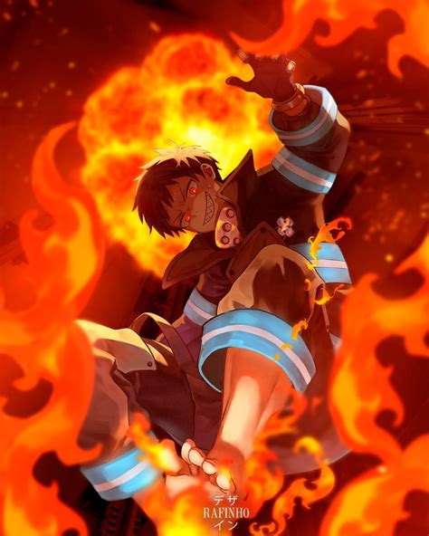 Anime Art Shinra Kusakabe Fire Force By Rafinhodesign On Deviantart