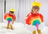 Un alegre y colorido disfraz de arcoíris DIY para Carnaval | Disfraces ...
