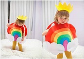 Un alegre y colorido disfraz de arcoíris DIY para Carnaval | Disfraces ...