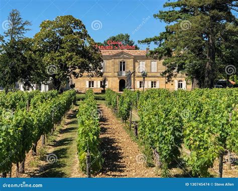 Chateau With Vineyards Burgundy France Editorial Photo